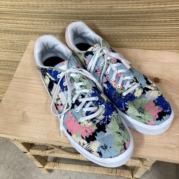 Adidas Court‎ Platform Sneakers, Women's Size 11, Floral Skateboarding GW9784 - Picture 1 of 8